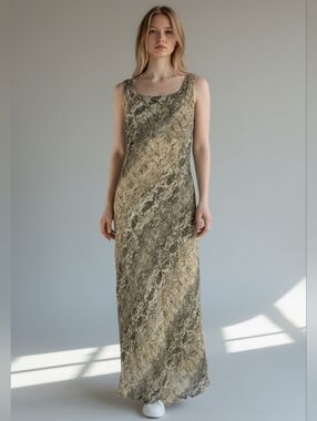 DISSH Neutral Snake-Print Slip Dress - Women